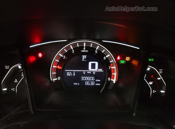 19XFC2F54JE000396 2018 HONDA CIVIC Silver Vista del cuadro de instrumentos