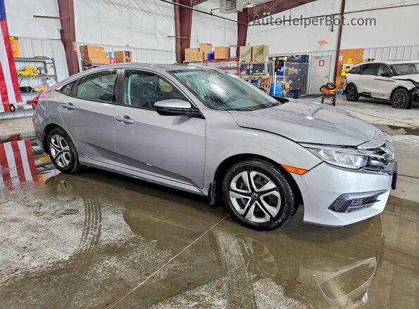 19XFC2F54JE000396 2018 HONDA CIVIC Silver Delantero derecho