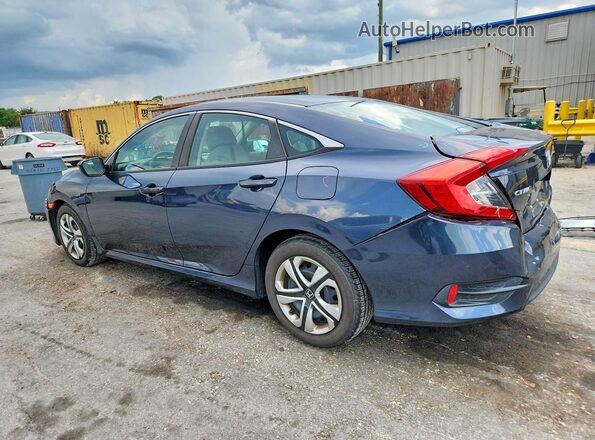 19XFC2F54JE005808 2018 HONDA CIVIC Blue Trasero izquierdo