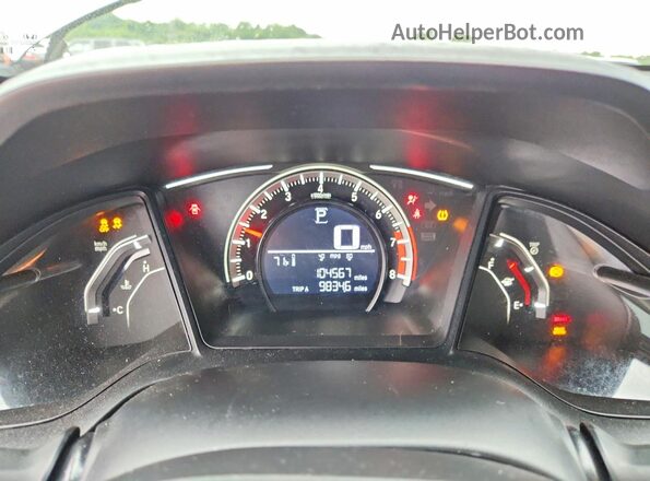 19XFC2F54JE028554 2018 HONDA CIVIC Gray Vista del cuadro de instrumentos