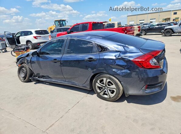 19XFC2F54JE033270 2018 HONDA CIVIC Blue Հետևի ձախ