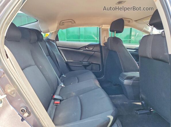 19XFC2F55GE045940 2016 HONDA CIVIC Gray Rear seats view