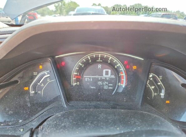 19XFC2F55GE045940 2016 HONDA CIVIC Gray Instrument cluster view