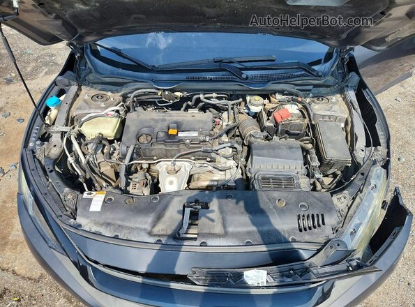 19XFC2F55GE045940 2016 HONDA CIVIC Gray Rear interior view