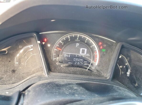 19XFC2F55GE052550 2016 HONDA CIVIC Blue Instrument cluster view