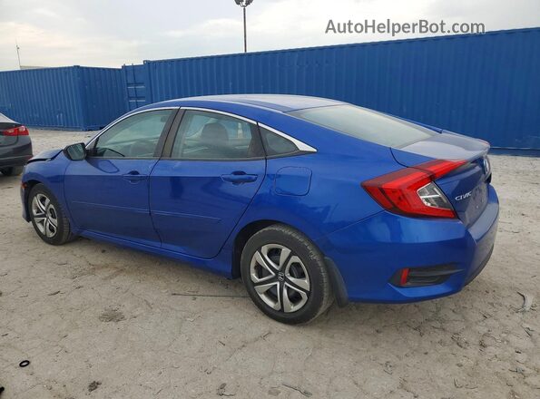 19XFC2F55GE074385 2016 HONDA CIVIC Blue Հետևի ձախ