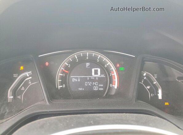19XFC2F55GE074385 2016 HONDA CIVIC Blue Սարքավորումների վահանակի տեսք