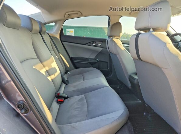 19XFC2F55GE089582 2016 HONDA CIVIC Gray Vista de los asientos traseros
