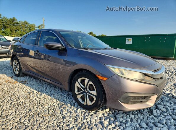 19XFC2F55GE089582 2016 HONDA CIVIC Gray Delantero derecho