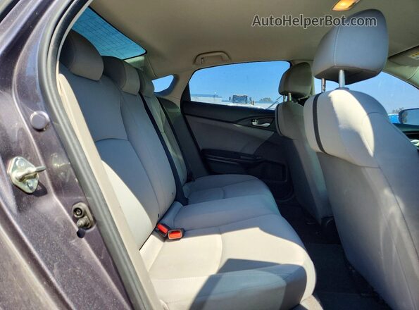 19XFC2F55HE018593 2017 HONDA CIVIC Gray Rear seats view