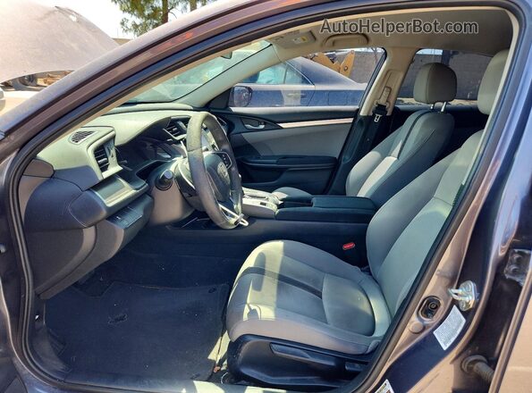 19XFC2F55HE018593 2017 HONDA CIVIC Gray Front interior view