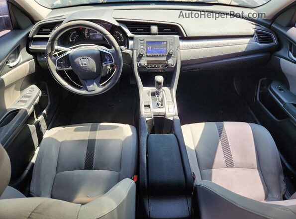 19XFC2F55HE018593 2017 HONDA CIVIC Gray Dashboard view