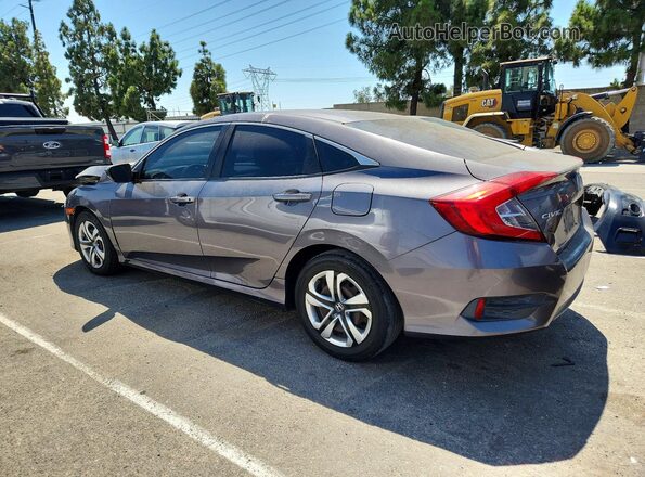 19XFC2F55HE018593 2017 HONDA CIVIC Gray Rear left