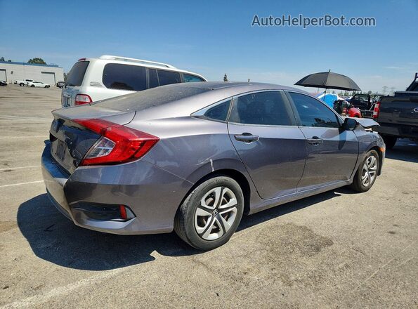 19XFC2F55HE018593 2017 HONDA CIVIC Gray Rear right