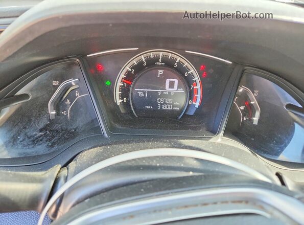 19XFC2F55HE034471 2017 HONDA CIVIC White Вид щитка приладів