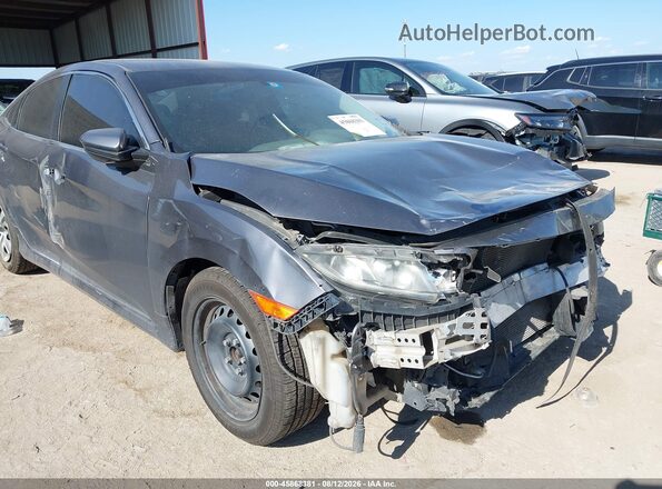 19XFC2F55HE049097 2017 HONDA CIVIC Gray Вид спереду