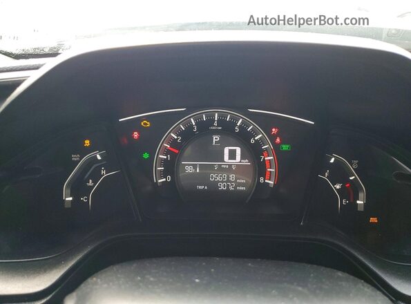 19XFC2F55JE033715 2018 HONDA CIVIC Серый Вид щитка приборов