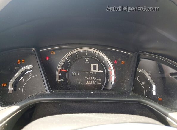 19XFC2F56GE007827 2016 HONDA CIVIC Blue Instrument cluster view