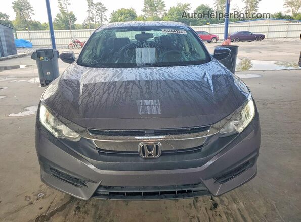 19XFC2F56GE032923 2016 HONDA CIVIC Gray Widok z przodu