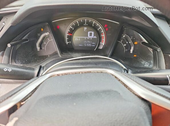 19XFC2F56GE054713 2016 HONDA CIVIC Серебряный Вид щитка приборов