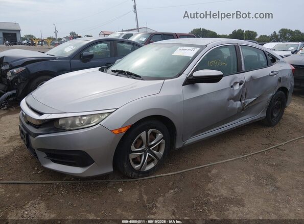 19XFC2F56GE068935 2016 HONDA CIVIC Silver Front view