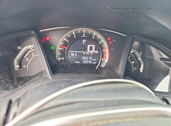 19XFC2F56GE077750 2016 HONDA CIVIC Silver Вид щитка приладів