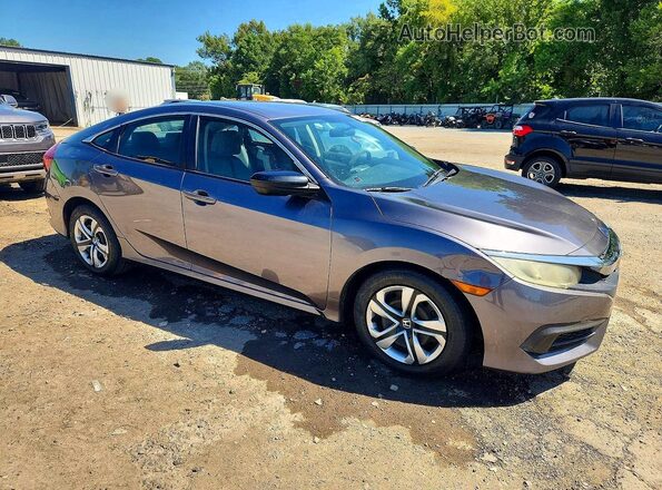 19XFC2F56GE201967 2016 HONDA CIVIC Gray Przód prawy