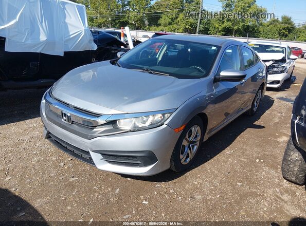 19XFC2F56GE221118 2016 HONDA CIVIC Silver წინა მარცხენა ხედი სამი მეოთხედიდან