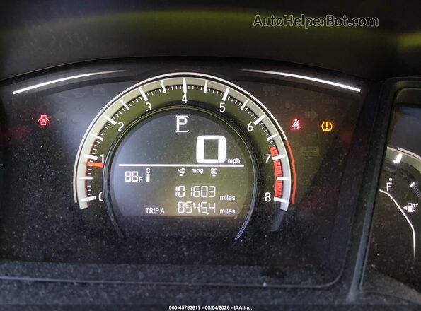 19XFC2F56GE221118 2016 HONDA CIVIC Silver უკანა სავარძლების ხედი