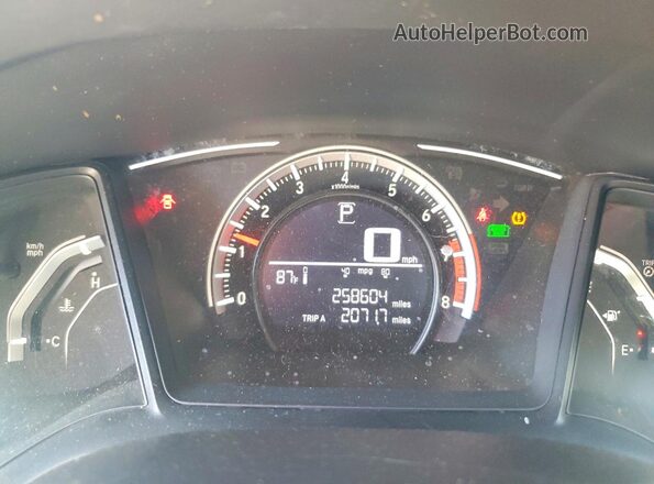 19XFC2F56HE033314 2017 HONDA CIVIC Black ხელსაწყოთა პანელის ხედი