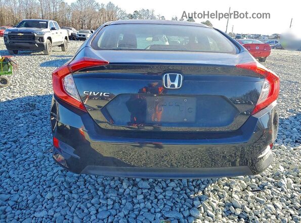 19XFC2F56HE034110 2017 HONDA CIVIC Black უკანა ხედი