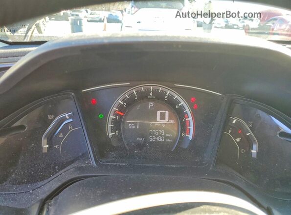 19XFC2F56HE034110 2017 HONDA CIVIC Black ხელსაწყოთა პანელის ხედი