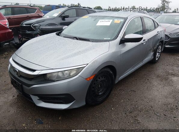 19XFC2F56HE037198 2017 HONDA CIVIC Silver Vista tres cuartos delantera izquierda