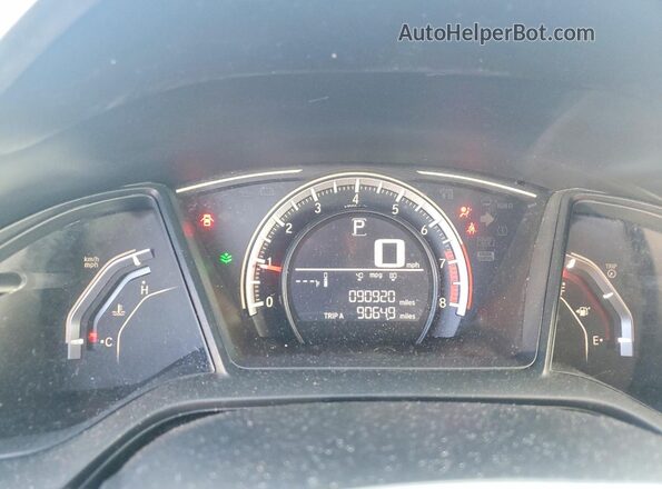 19XFC2F56HE050727 2017 HONDA CIVIC Blue Вид щитка приладів