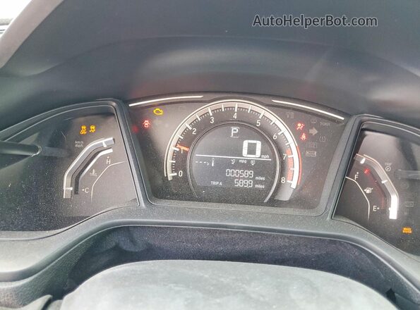 19XFC2F56HE053756 2017 HONDA CIVIC Black ხელსაწყოთა პანელის ხედი