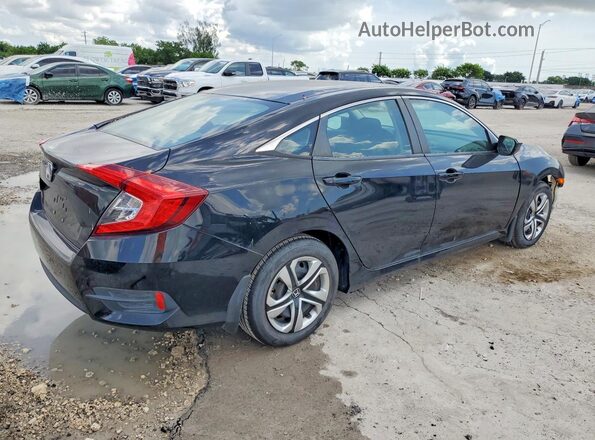 19XFC2F56HE053756 2017 HONDA CIVIC Black უკანა მარჯვენა