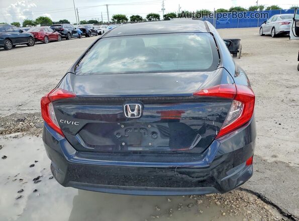 19XFC2F56HE053756 2017 HONDA CIVIC Black უკანა ხედი