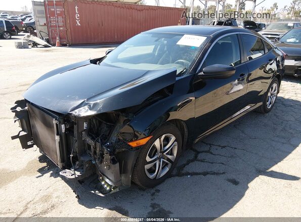 19XFC2F56HE203641 2017 HONDA CIVIC Black წინა მარცხენა ხედი სამი მეოთხედიდან