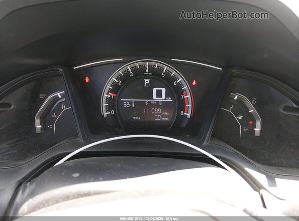 19XFC2F56HE203641 2017 HONDA CIVIC Black უკანა სავარძლების ხედი