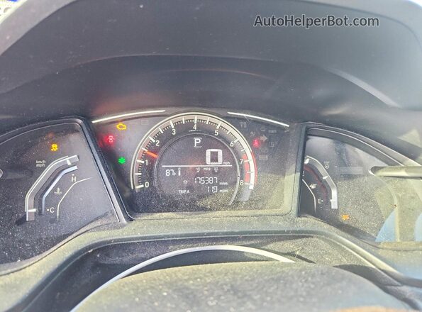 19XFC2F56JE014719 2018 HONDA CIVIC Silver Widok zestawu wskaźników