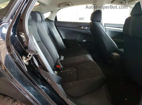 19XFC2F56JE021623 2018 HONDA CIVIC Black Widok tylnych siedzeń