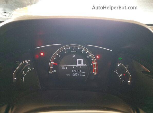 19XFC2F56JE021623 2018 HONDA CIVIC Black Widok zestawu wskaźników