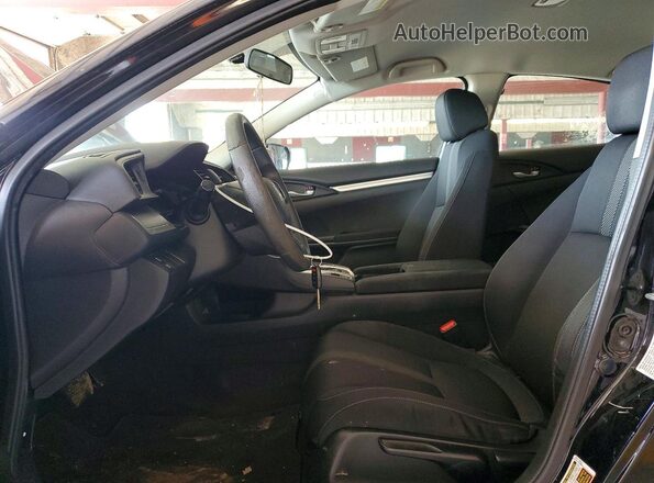 19XFC2F56JE021623 2018 HONDA CIVIC Black Widok wnętrza z przodu