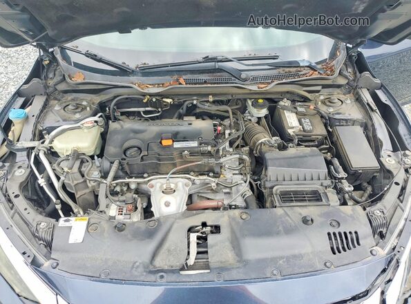 19XFC2F56JE033254 2018 HONDA CIVIC Синий Вид задней части салона