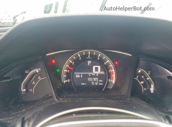 19XFC2F57GE059970 2016 HONDA CIVIC White Вид щитка приладів