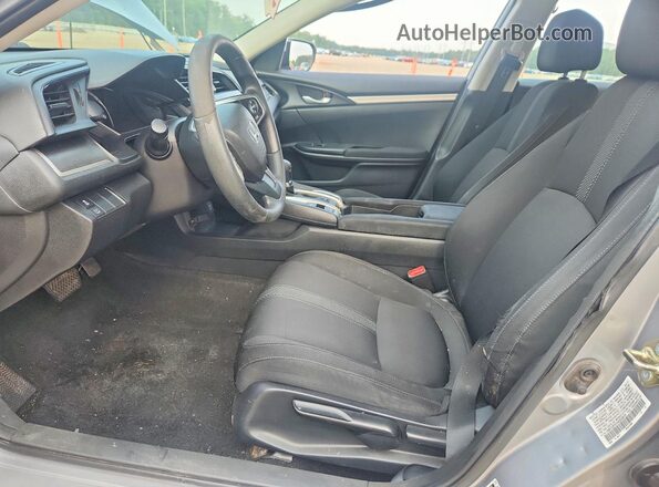 19XFC2F57HE033919 2017 HONDA CIVIC Silver Widok wnętrza z przodu