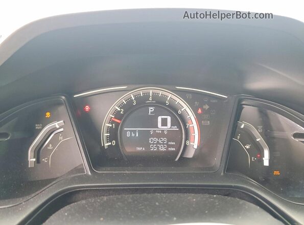 19XFC2F57HE053944 2017 HONDA CIVIC Black Instrument cluster view