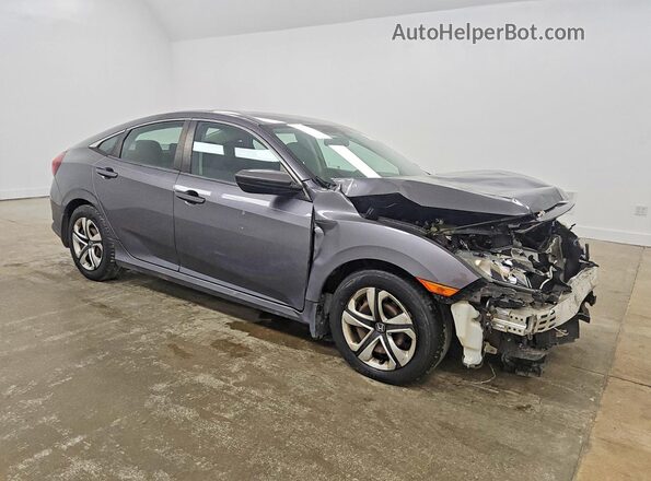 19XFC2F57HE057735 2017 HONDA CIVIC Gray Delantero derecho