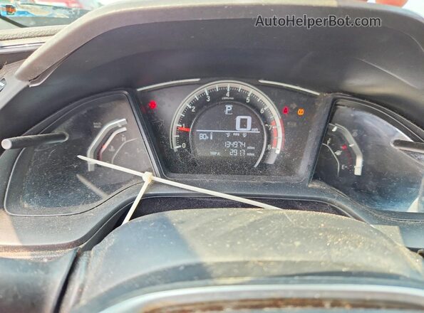 19XFC2F57JE000358 2018 HONDA CIVIC Серый Вид щитка приборов