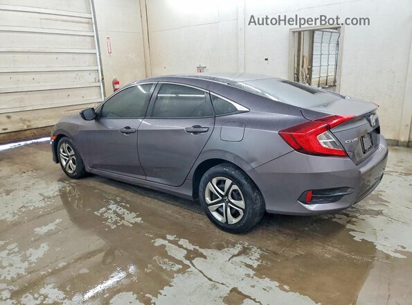 19XFC2F57JE002076 2018 HONDA CIVIC Gray Rear left